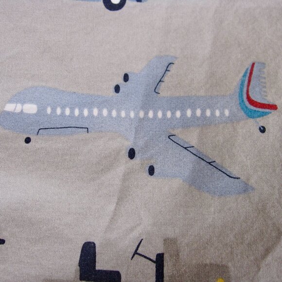 Pottery Barn Brody Transportation 2 Standard Shams Car Truck Plane PBK - Picture 3 of 7